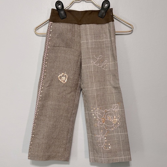 Lili Gaufrette Little Girls Embellished Wide Leg Pants - Picture 2 of 12